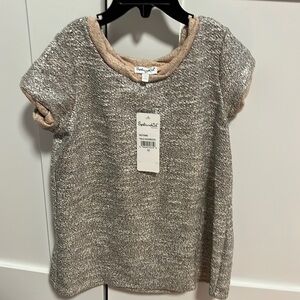 SPLENDID NWT 3T peach and silver “tweed” dress